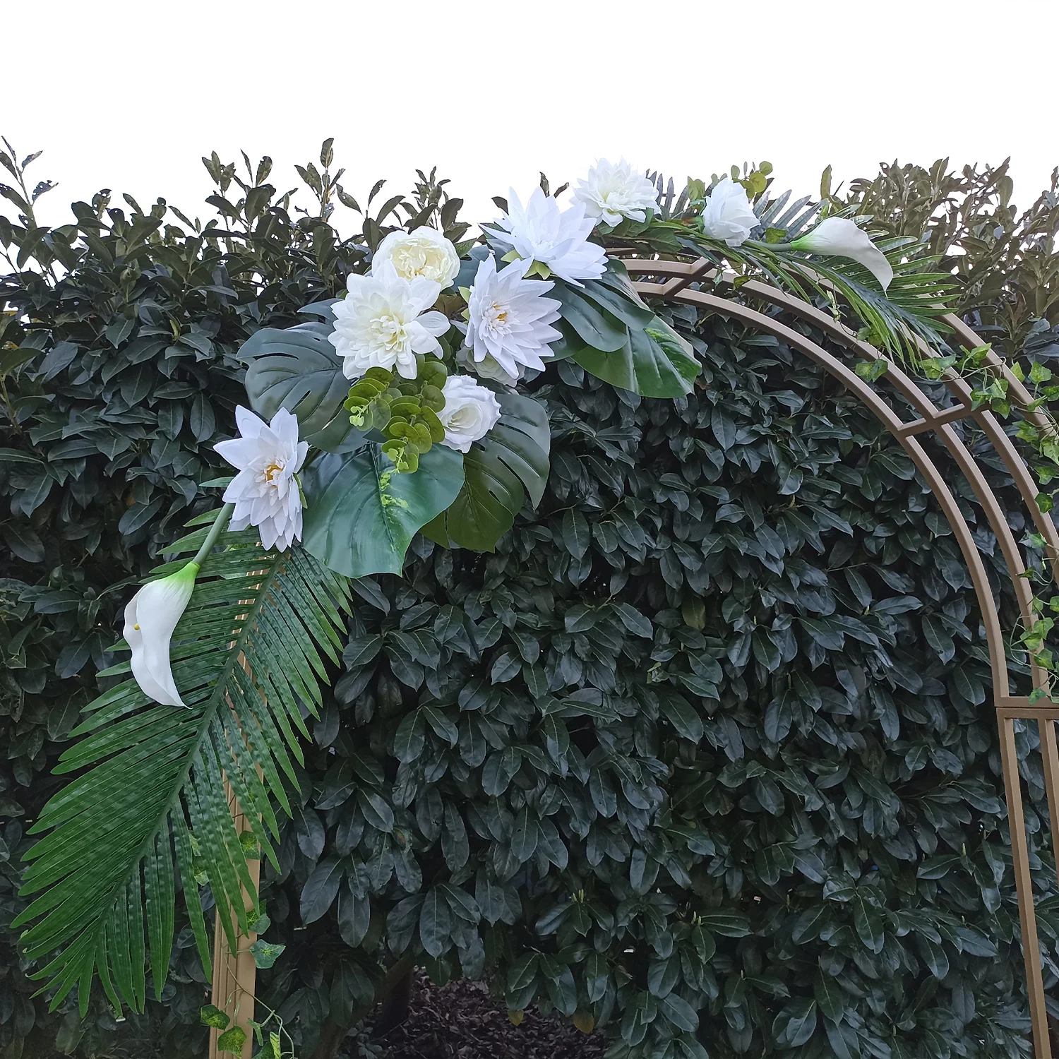 Arche cintrée dorée florale Tropicale – Image 2