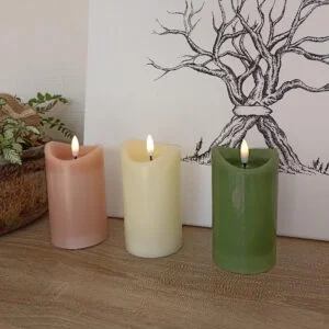 Bougies LED avec fausse flammes