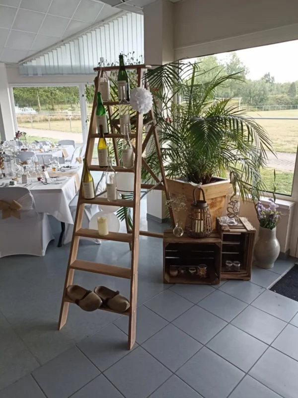 Echelle-escabeau de peintre en bois - VINTAGE – Image 6